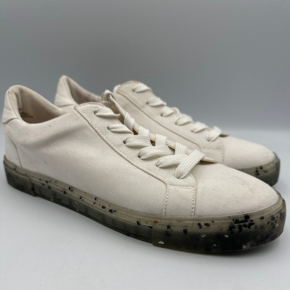 New Cool Planet Steve Madden Sunny Sneakers Womens 10 Ivory‎ Recycled Canvas